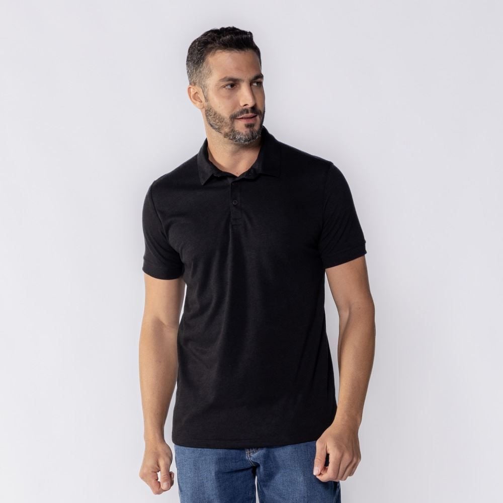 Camisa Polo Masculina De Malha Piquet Tech Marc Alain
