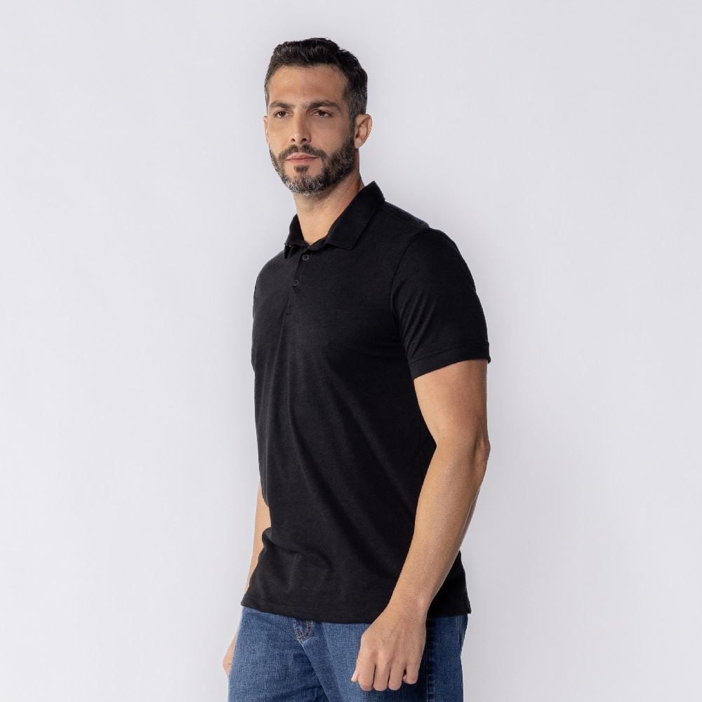 Camisa Polo Masculina De Malha Piquet Tech Marc Alain