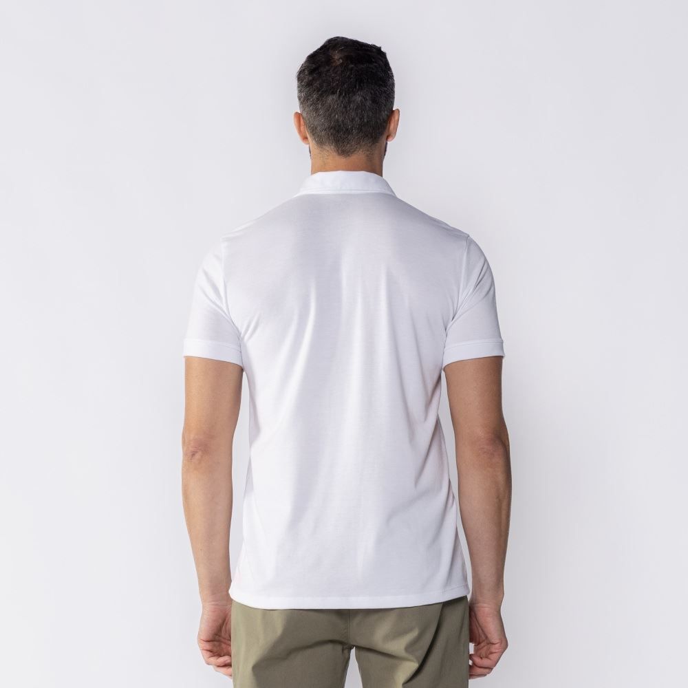 Camisa Polo Masculina De Piquet Com Bolso Marc Alain