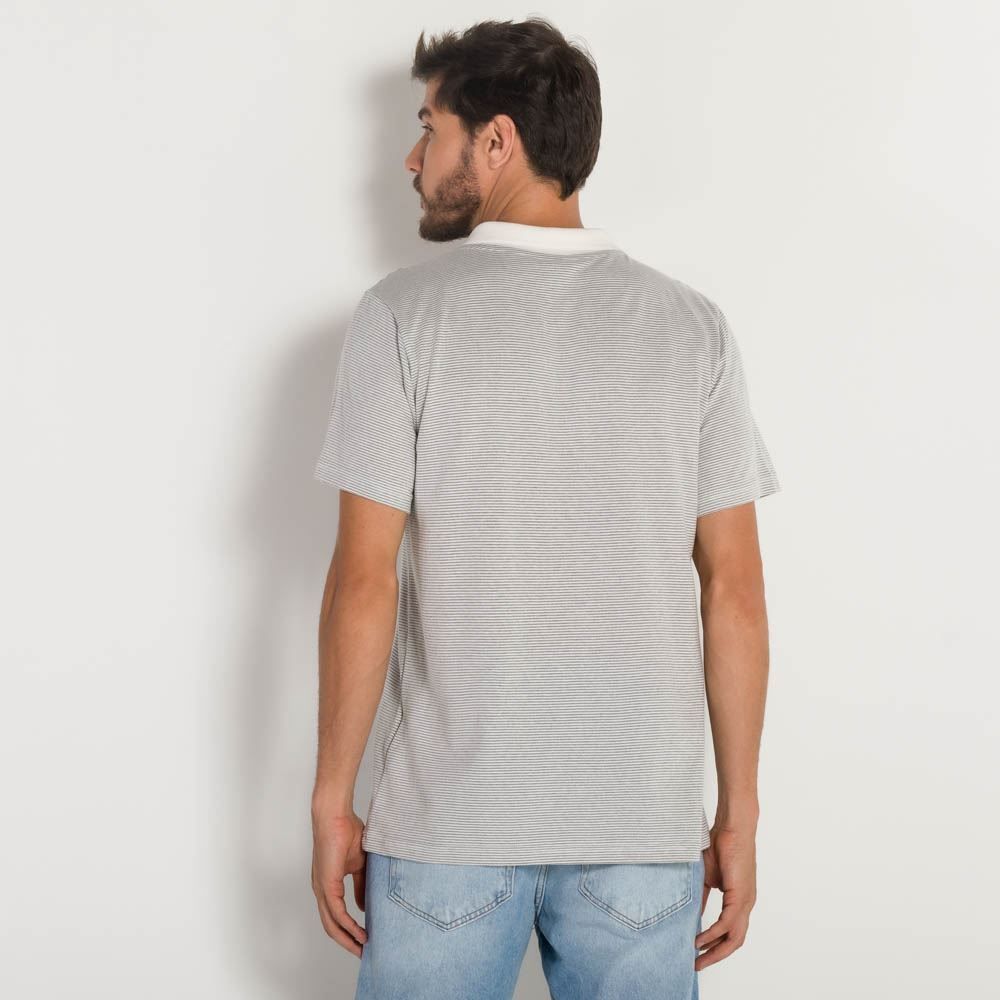 Camisa Polo Masculina Jacquard Marc Alain