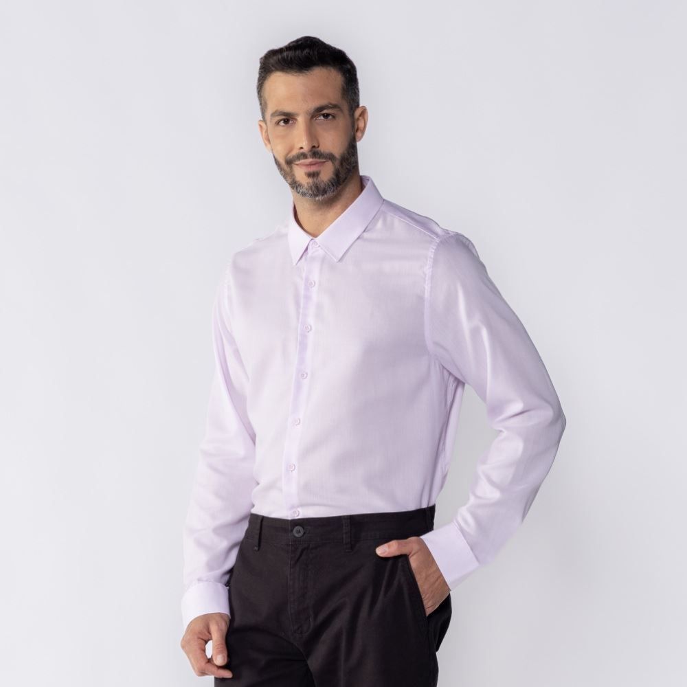Camisa Social Masculina De Tricoline Marc Alain