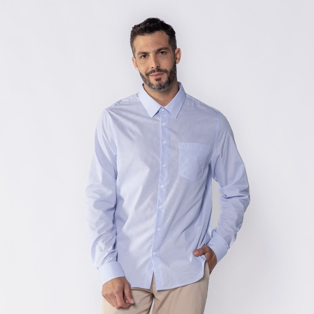 Camisa Social Masculina Listrada Marc Alain