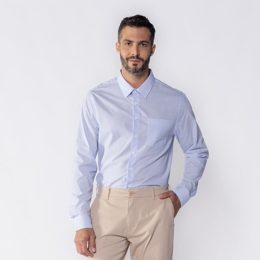 Camisa Social Masculina Listrada Marc Alain
