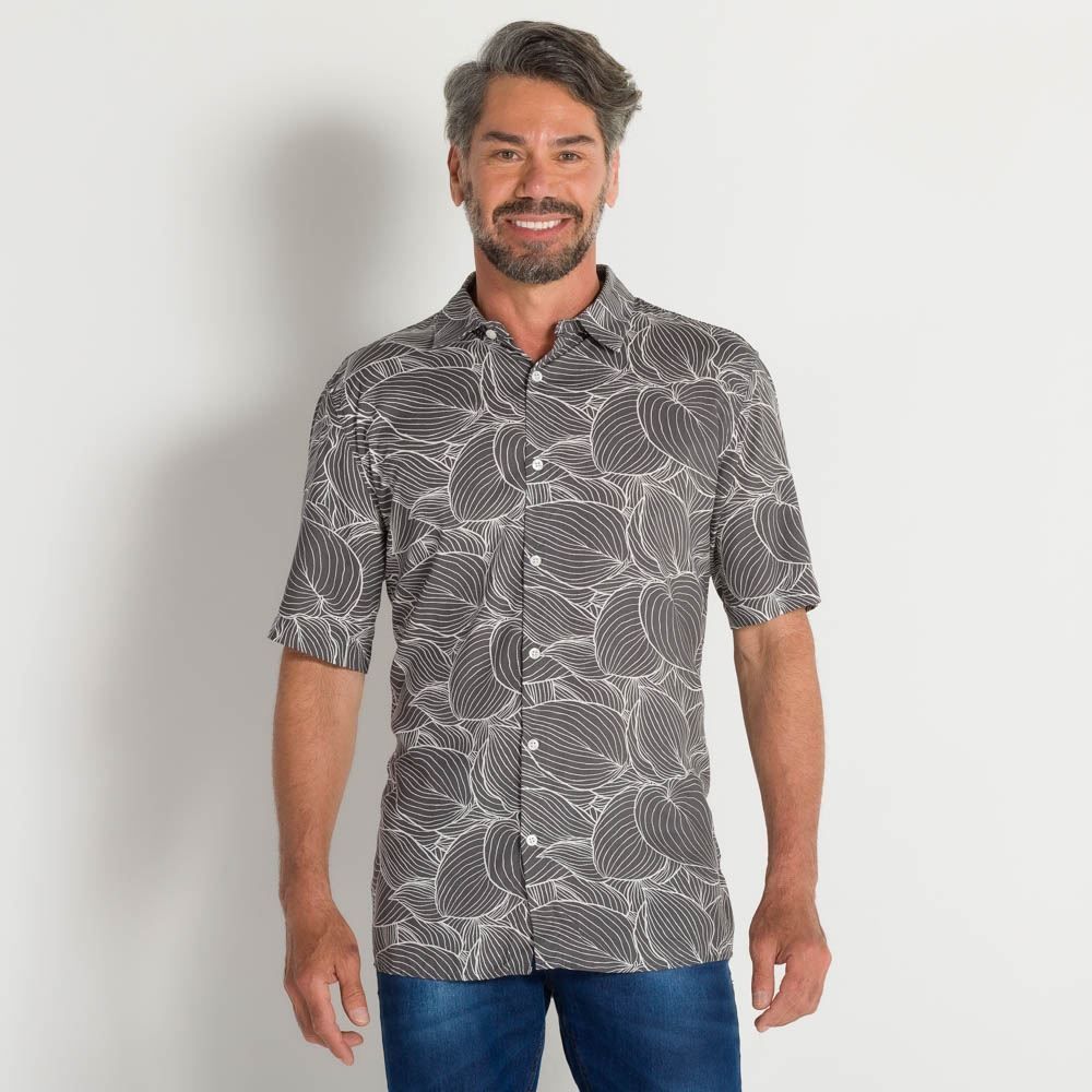 Camisa Viscose Folhagens Marc Alain