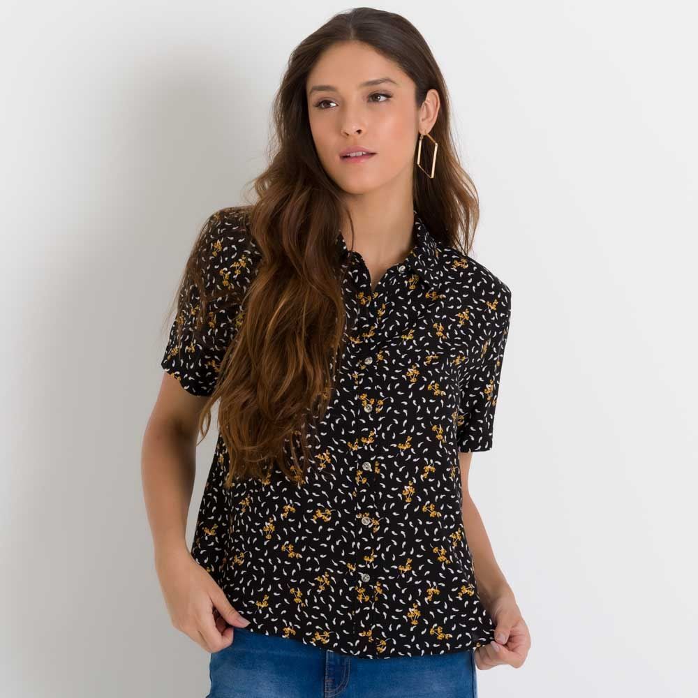 Camisa Viscose Manga Curta Patrícia Foster