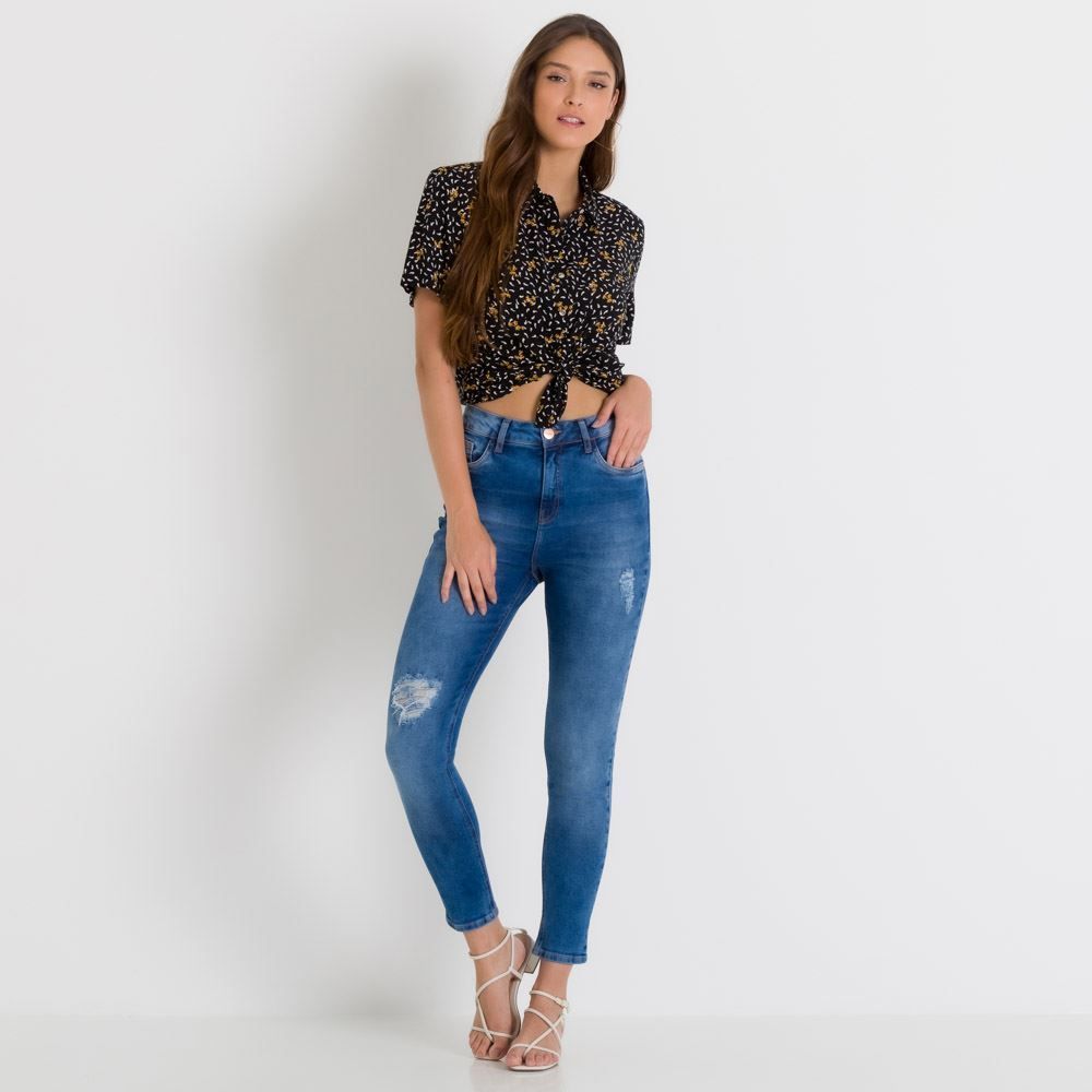 Camisa Viscose Manga Curta Patrícia Foster