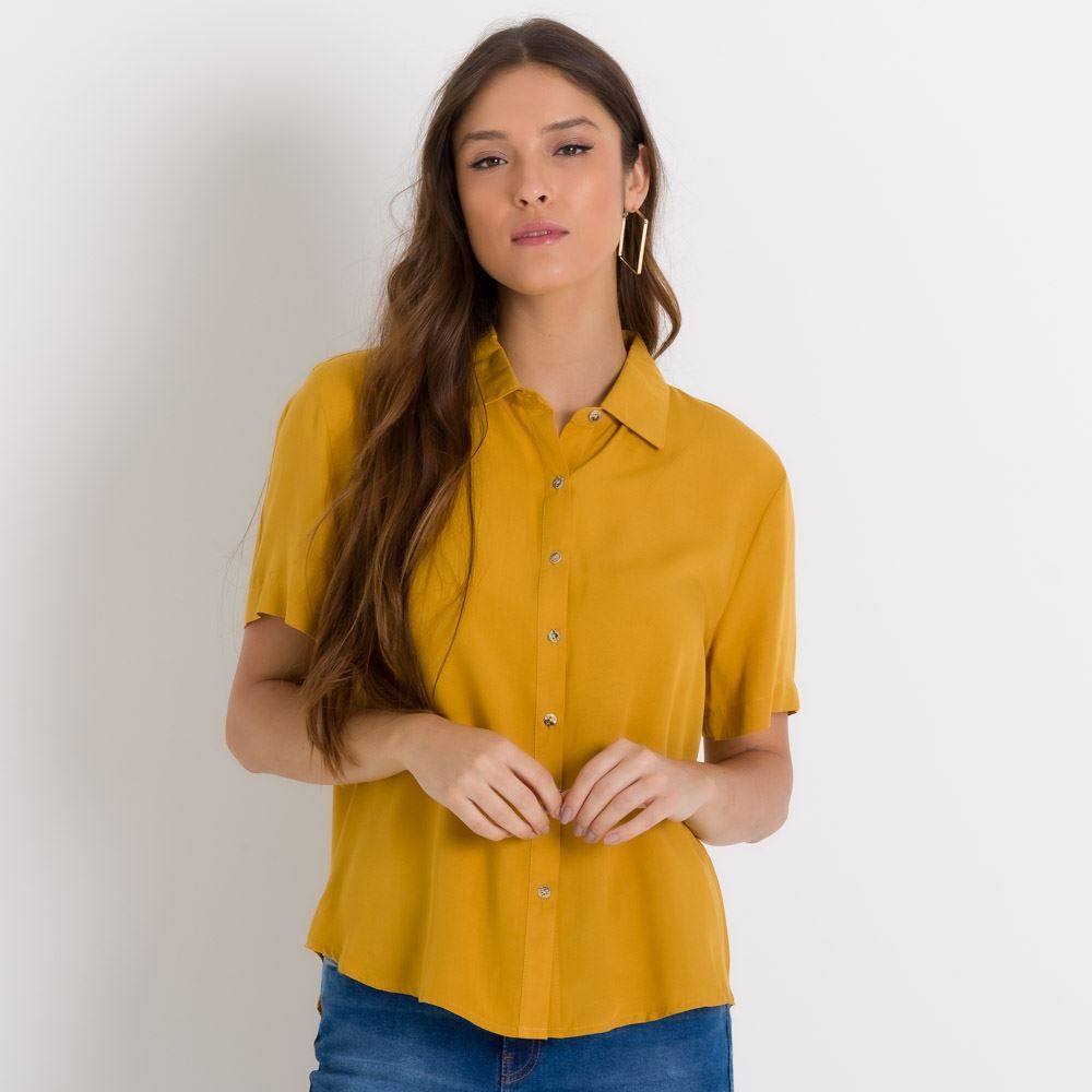 Camisa Viscose Manga Curta Patrícia Foster