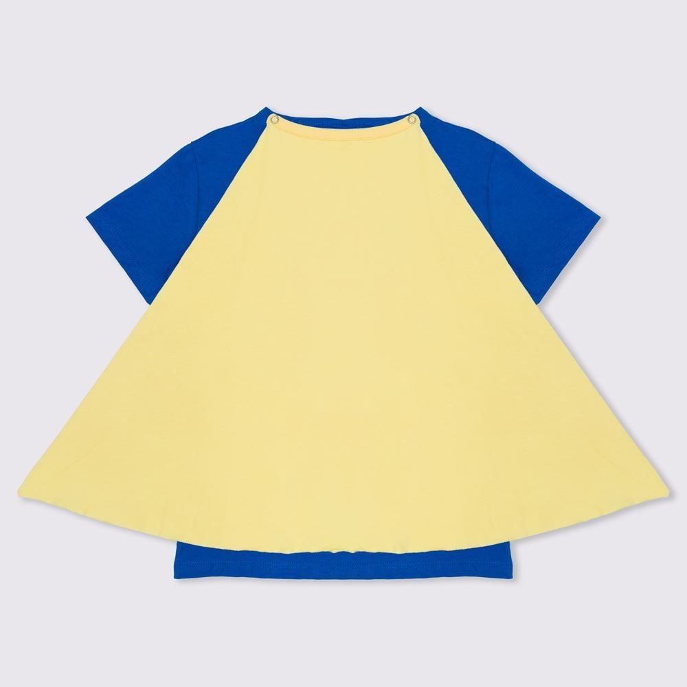 Camiseta 1 a 3 anos Herói com Capa Yoyo Kids