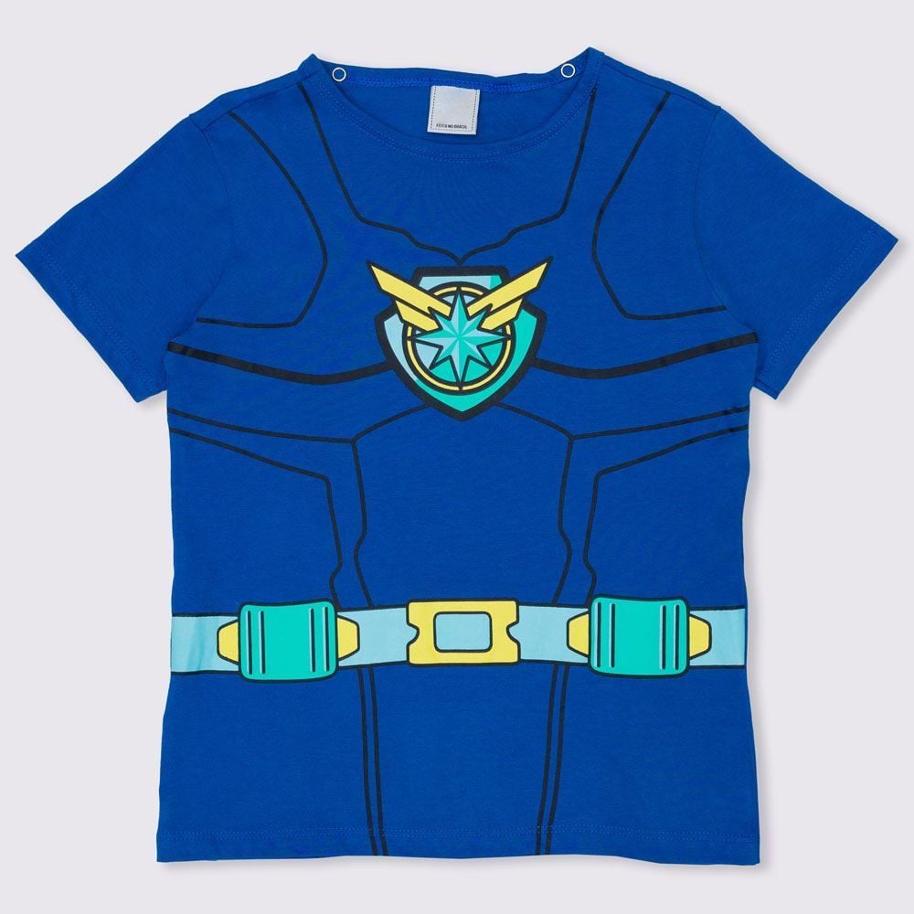 Camiseta 1 a 3 anos Herói com Capa Yoyo Kids