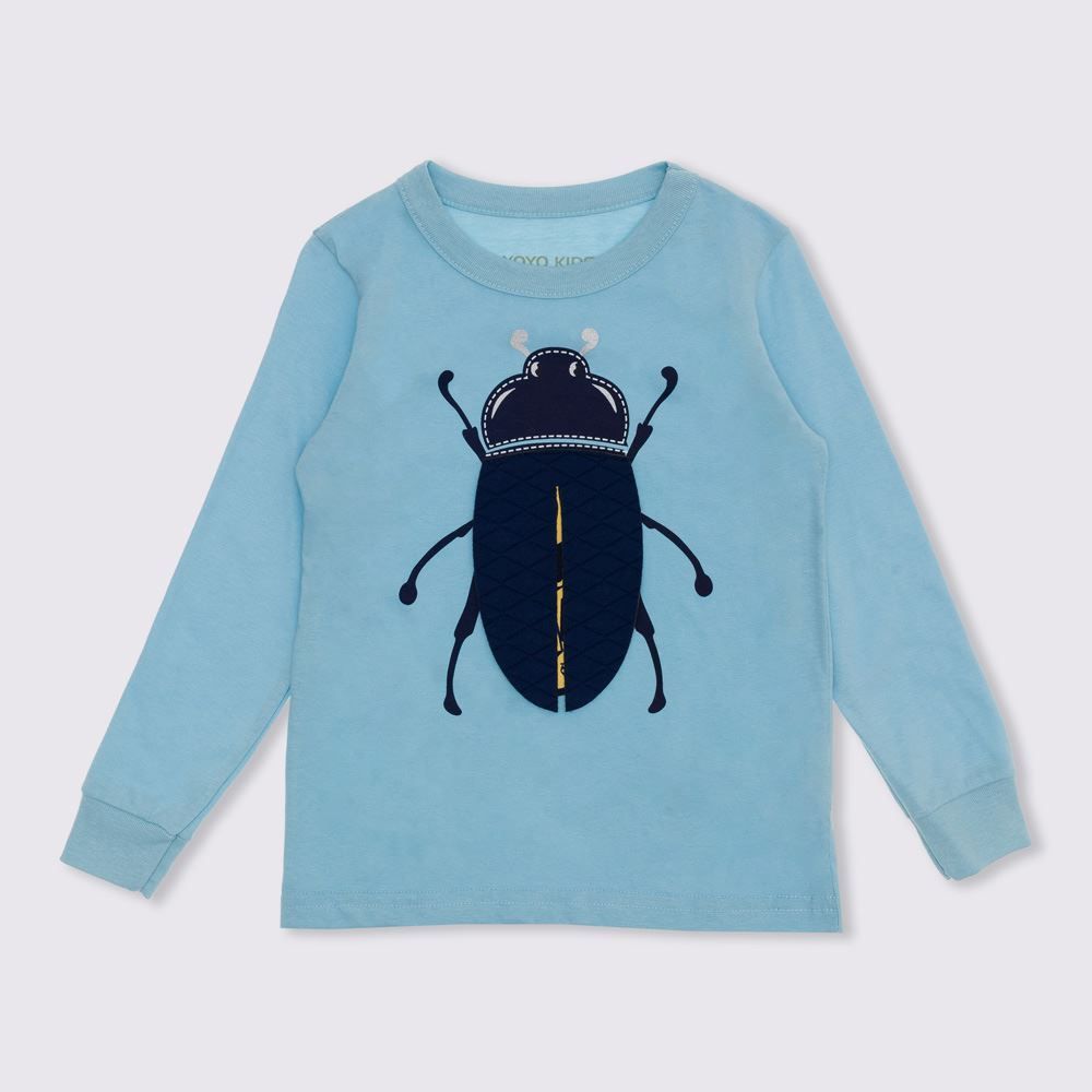 Camiseta 1 a 3 anos Inseto Interativo Yoyo Kids