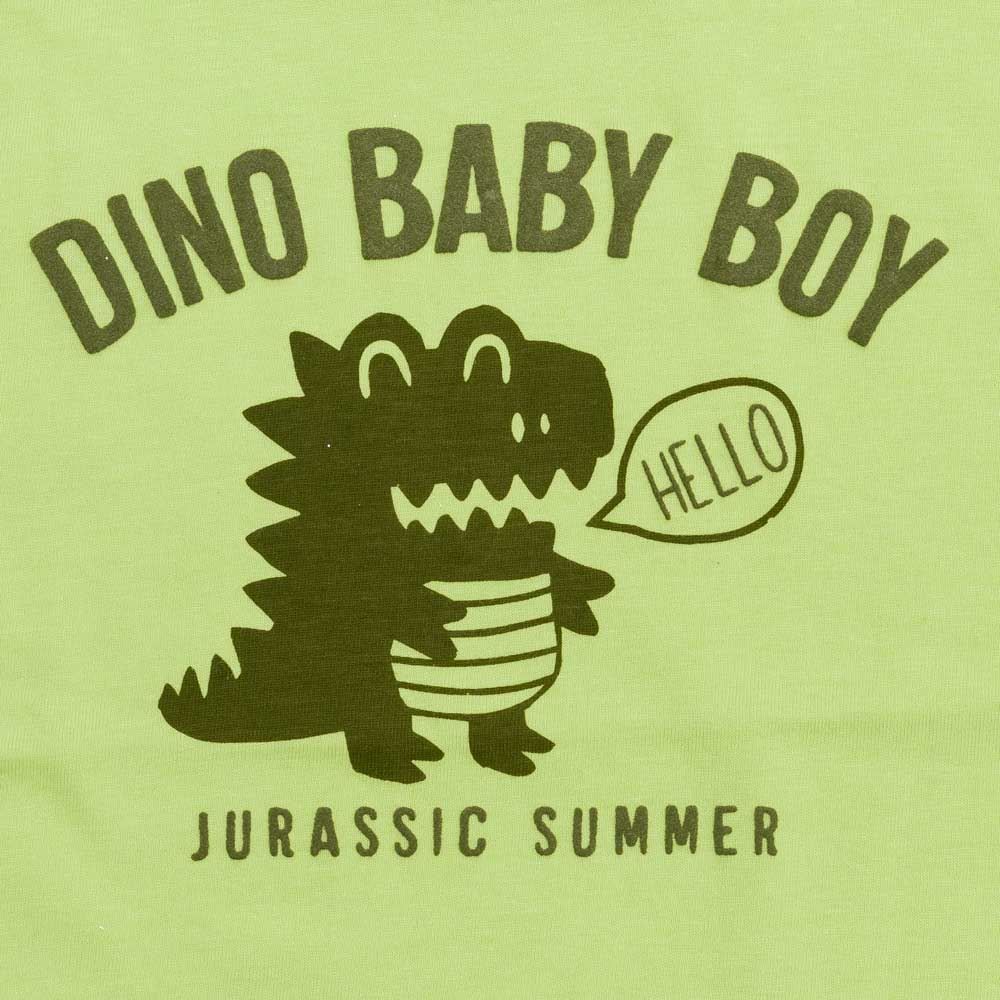 Camiseta 1 a 3 anos M/Malha Dino Baby Fakini