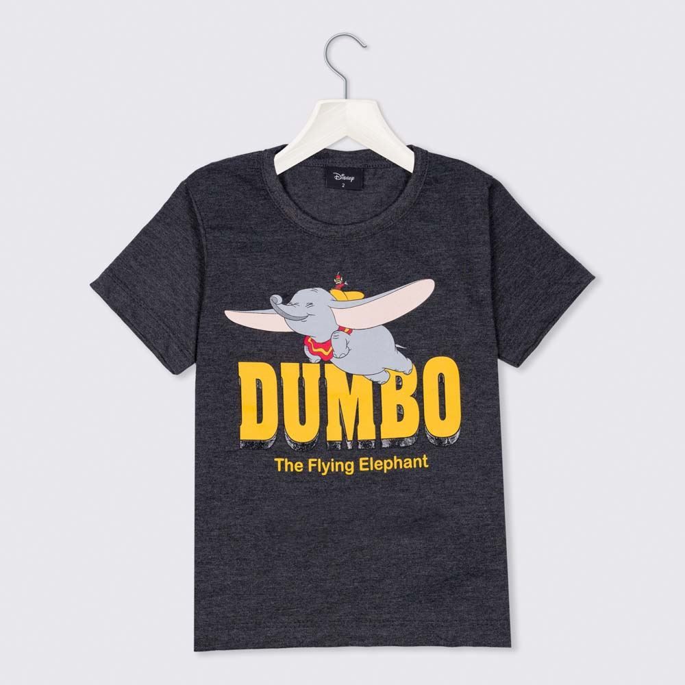 Camiseta 1 a 3 anos M/Malha Dumbo Voando Disney