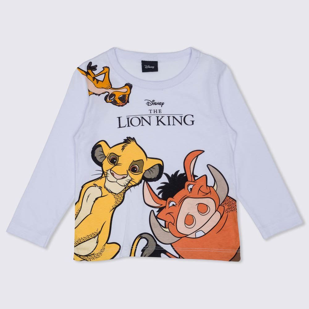 Camiseta 1 a 3 anos M/Malha Lion King Disney