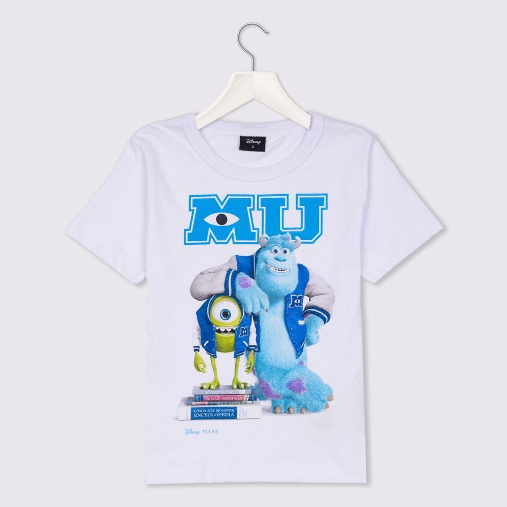 Camiseta 1 a 3 anos M/Malha Monstros S.A Disney