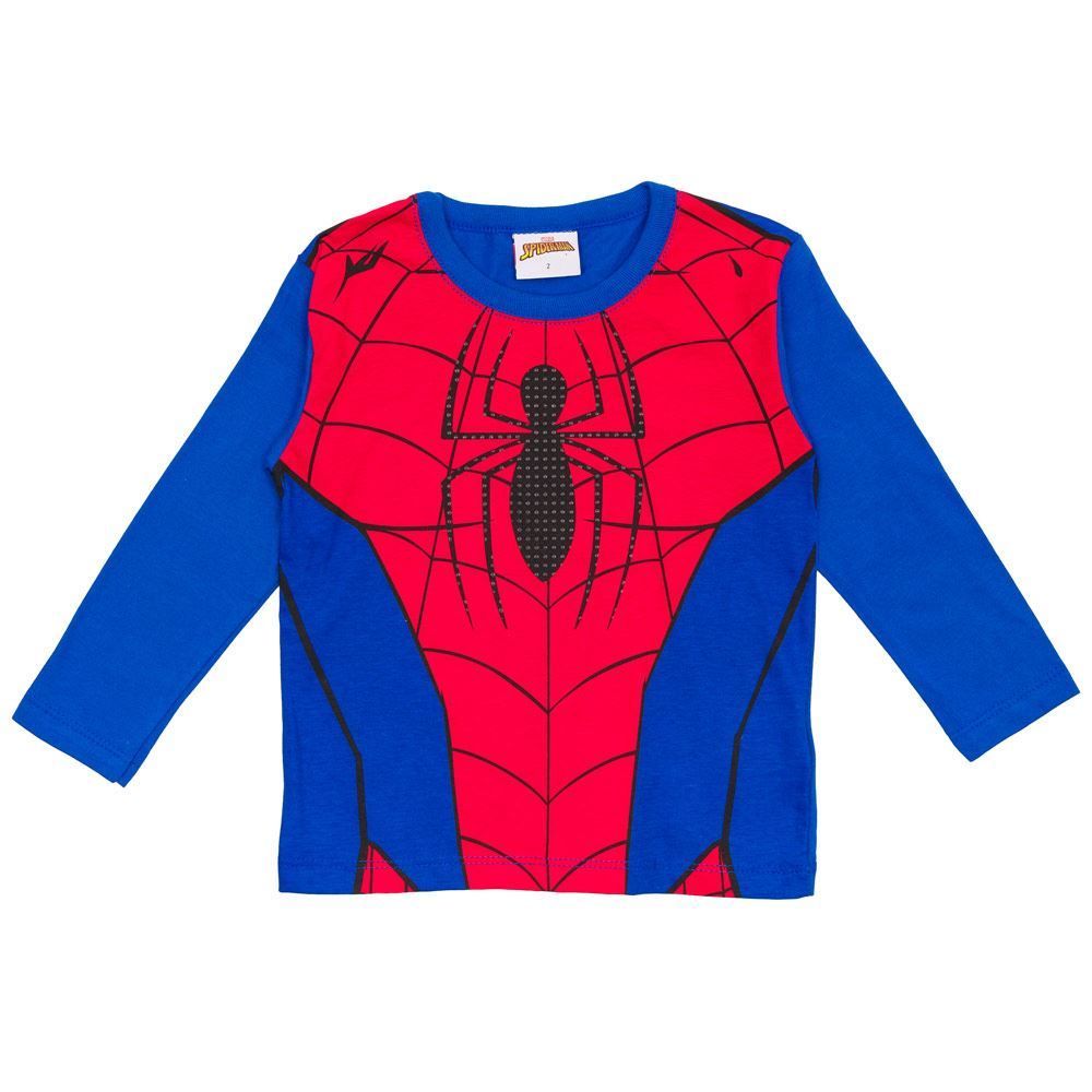 Camiseta 1 a 3 anos M/Malha Spider Man Poá em Gel Marvel