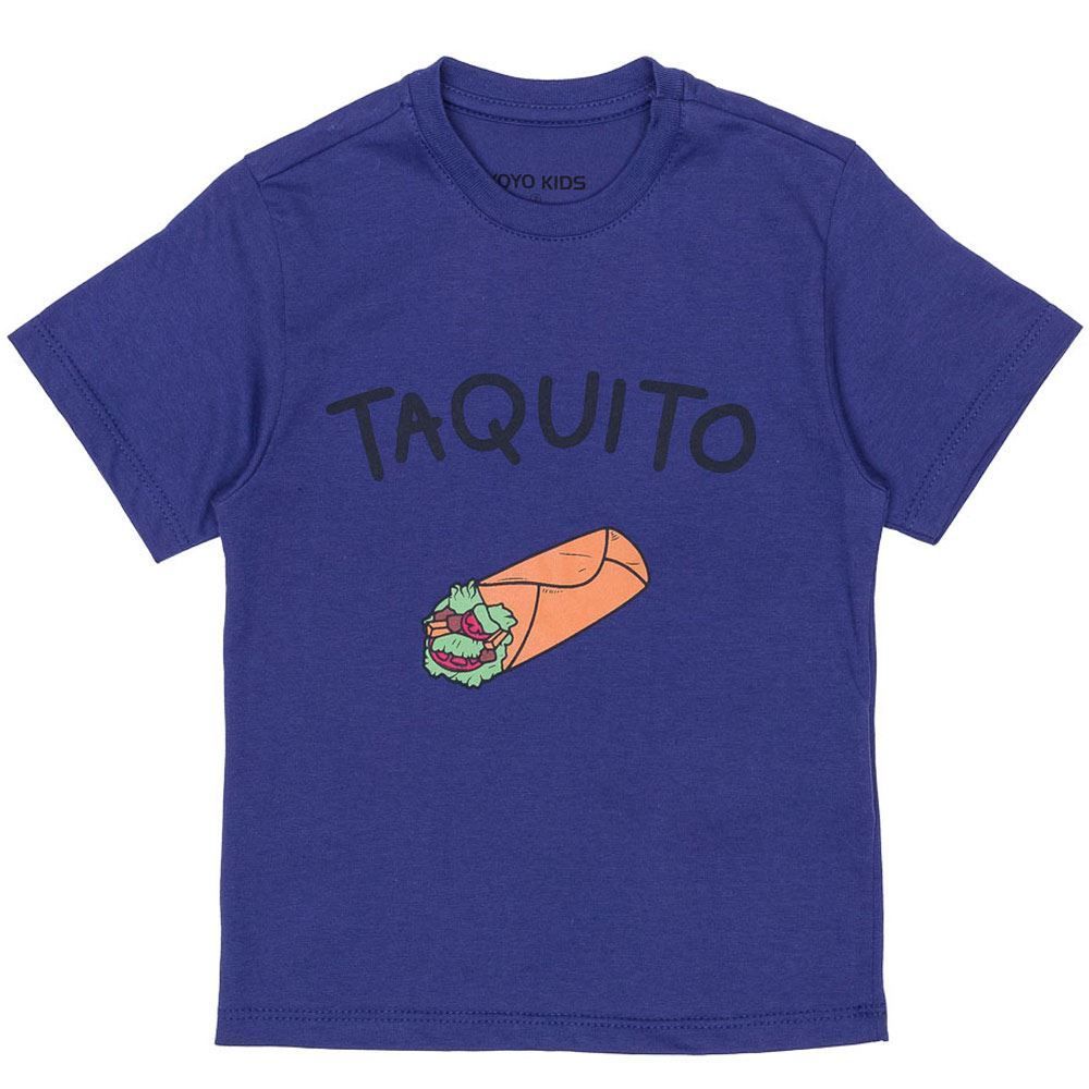 Camiseta 1 a 3 anos M/Malha Taquito Yoyo Kids
