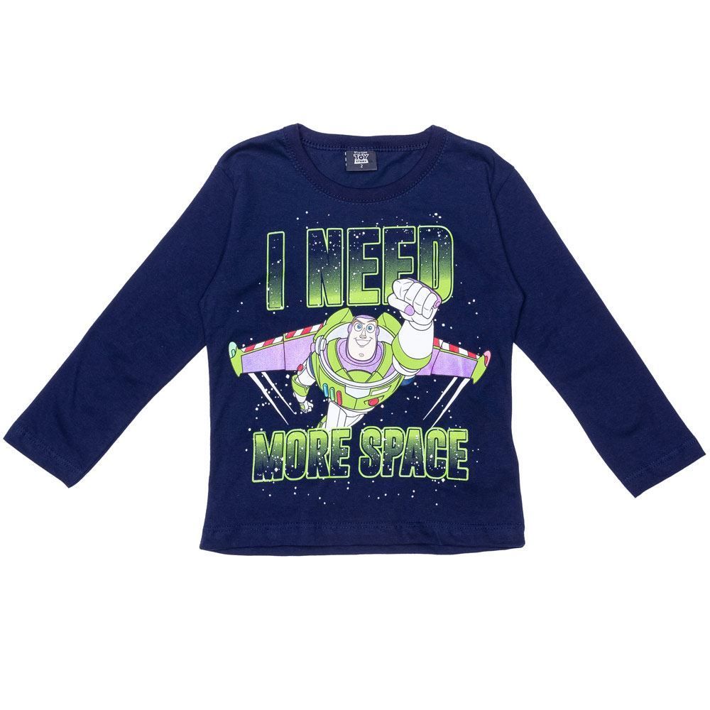 Camiseta 1 a 3 Anos Malha Toy Story Buzz Space Disney