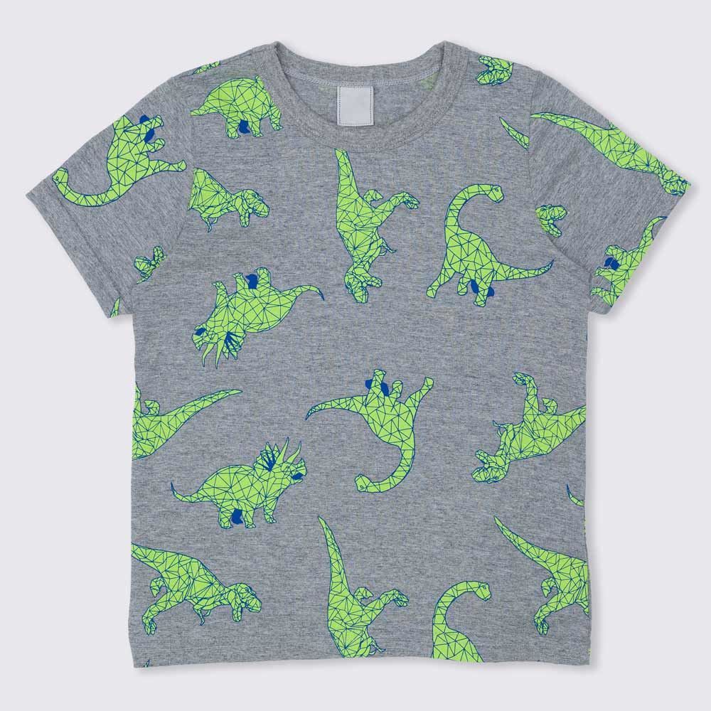 Camiseta 1 a 3 anos Meia Malha Dinos Yoyo Kids
