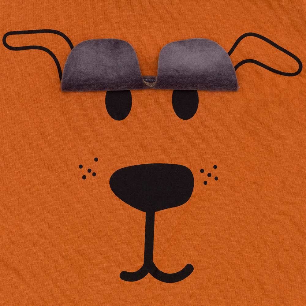 Camiseta 1 a 3 anos Meia Malha Silk Dog Yoyo Kids