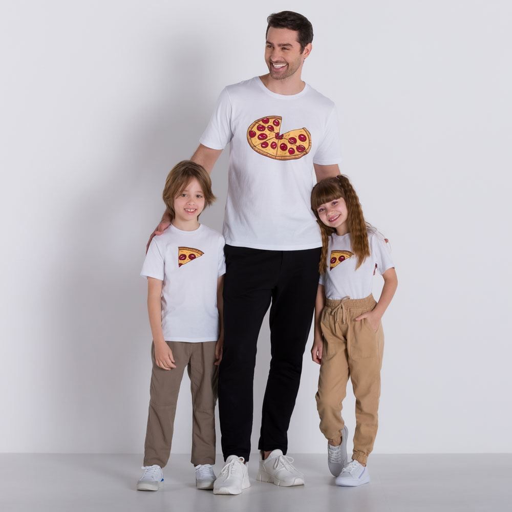 Camiseta 1 a 3 anos Pizza Yoyo Kids