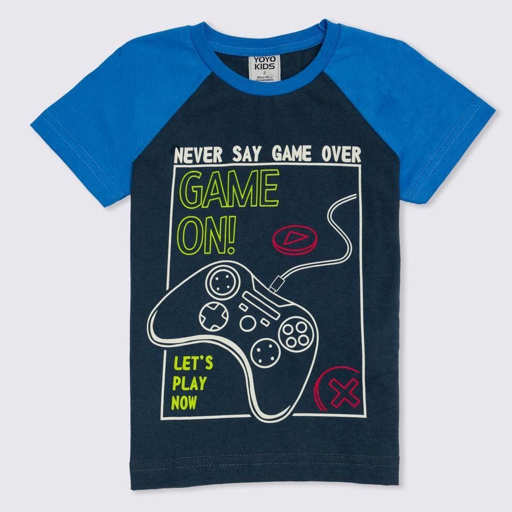 Camiseta 1 a 3 anos Raglan Game Yoyo Kids