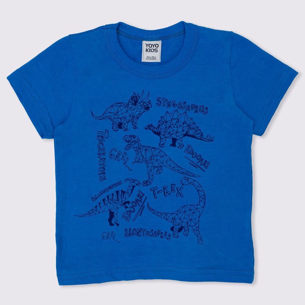 Camiseta 1 a 3 anos Silk Dinos Yoyo Kids