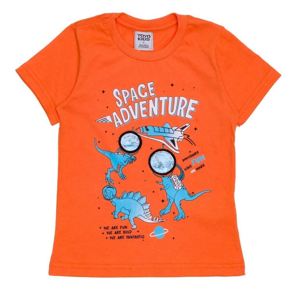Camiseta 1 a 3 anos Space Adventure Yoyo Kids