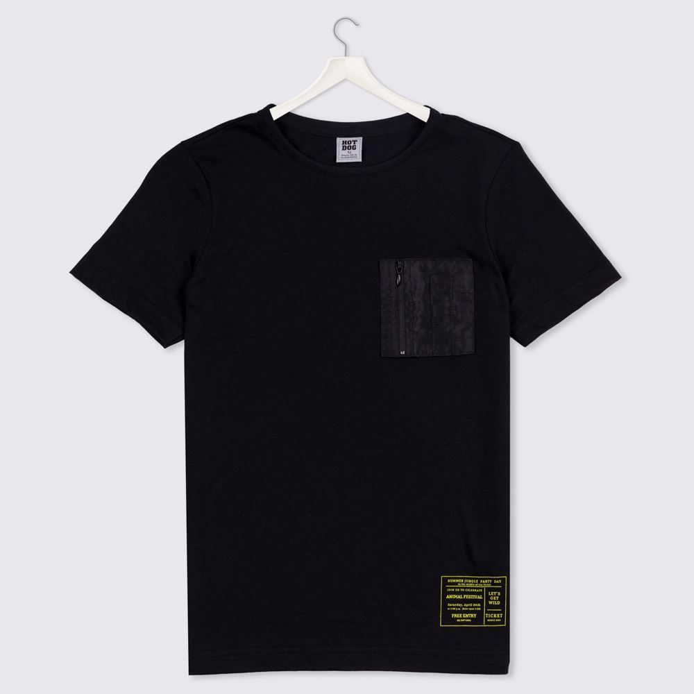 Camiseta 12 a 16 anos Bolso Tactel Hot Dog