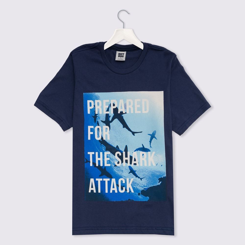 Camiseta 12 a 16 anos Fundo do Mar Hot Dog