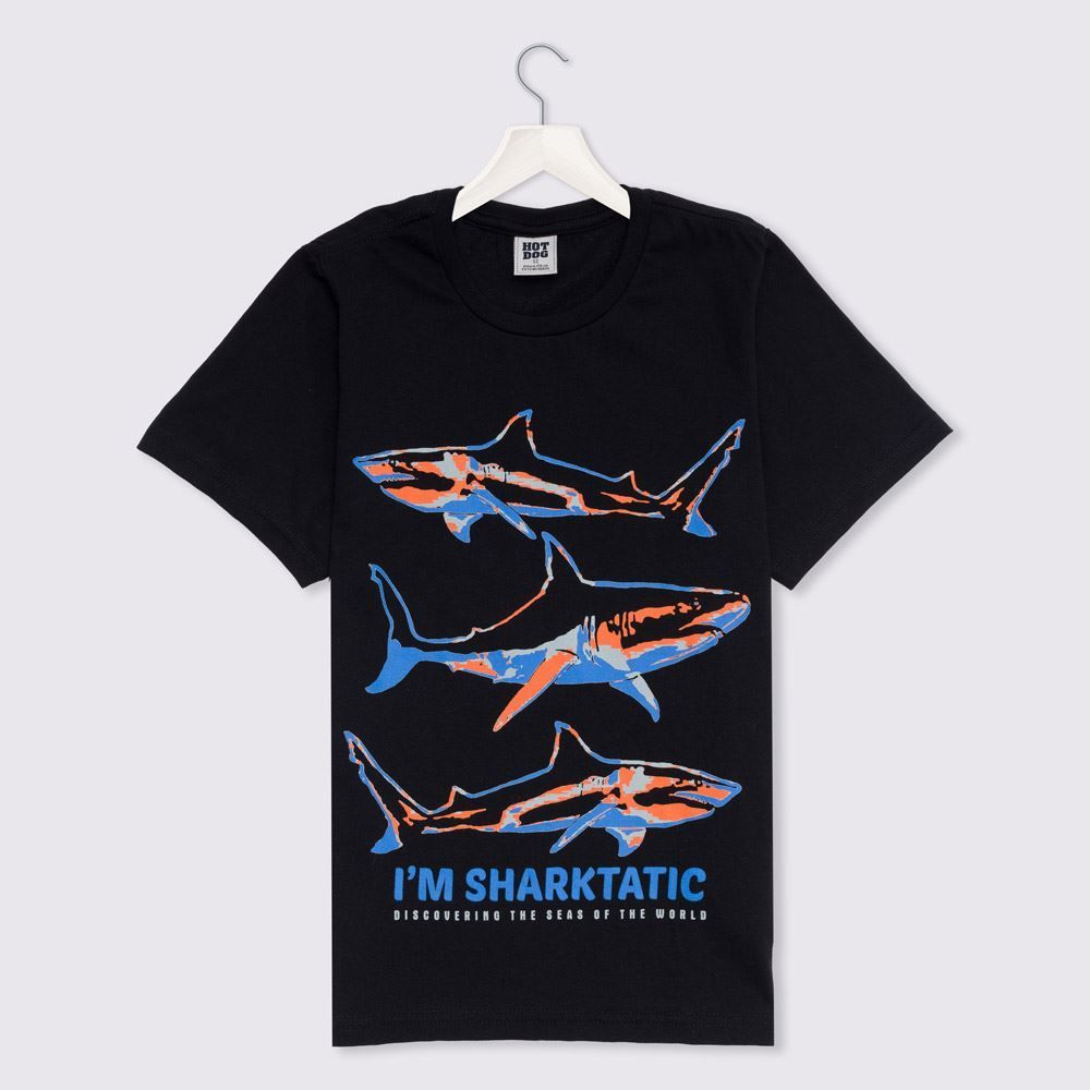 Camiseta 12 a 16 anos Fundo do Mar Hot Dog