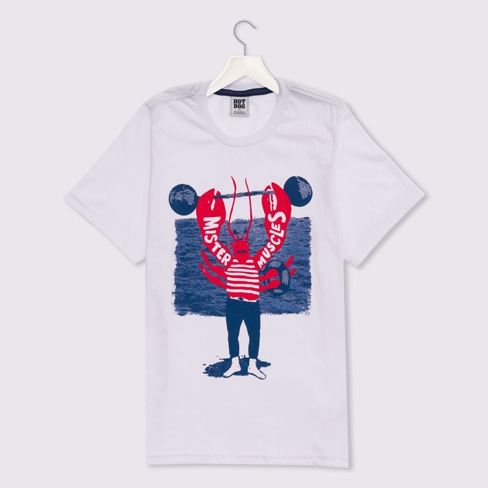 Camiseta 12 a 16 anos Fundo do Mar Hot Dog