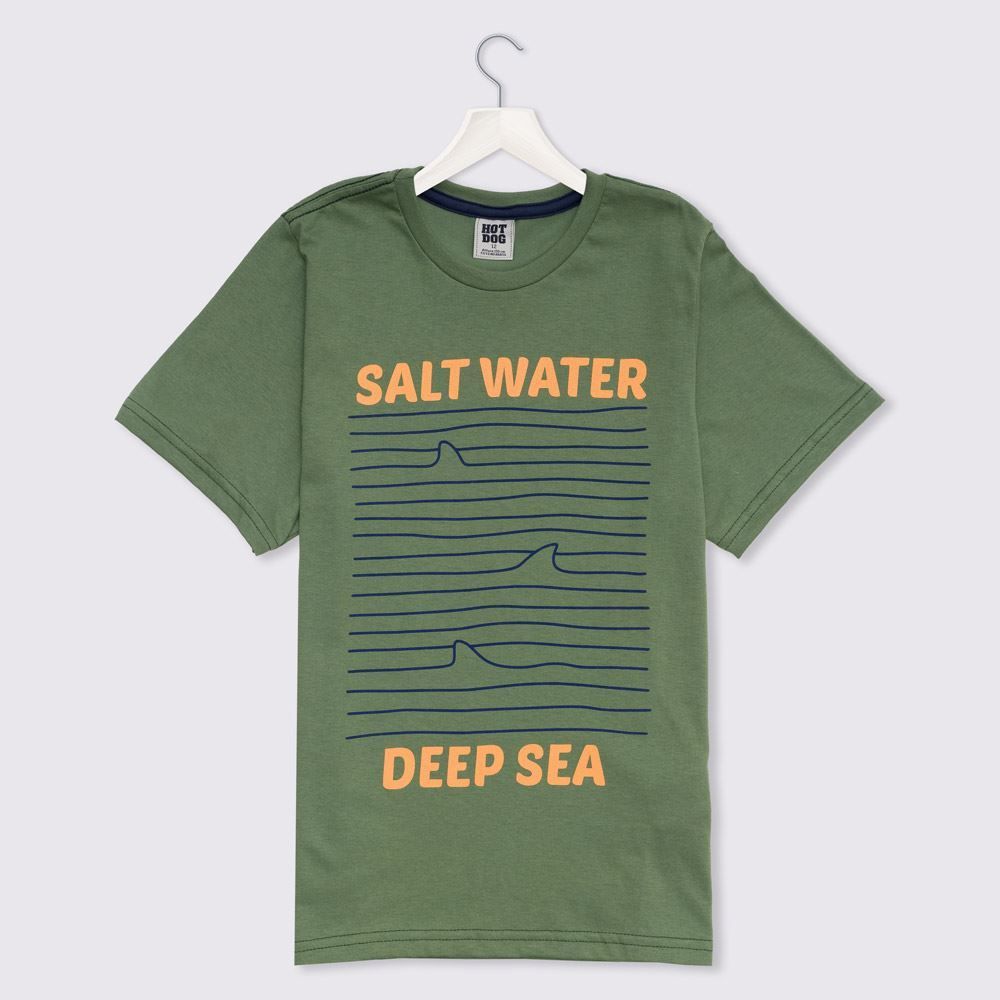 Camiseta 12 a 16 anos Fundo do Mar Hot Dog