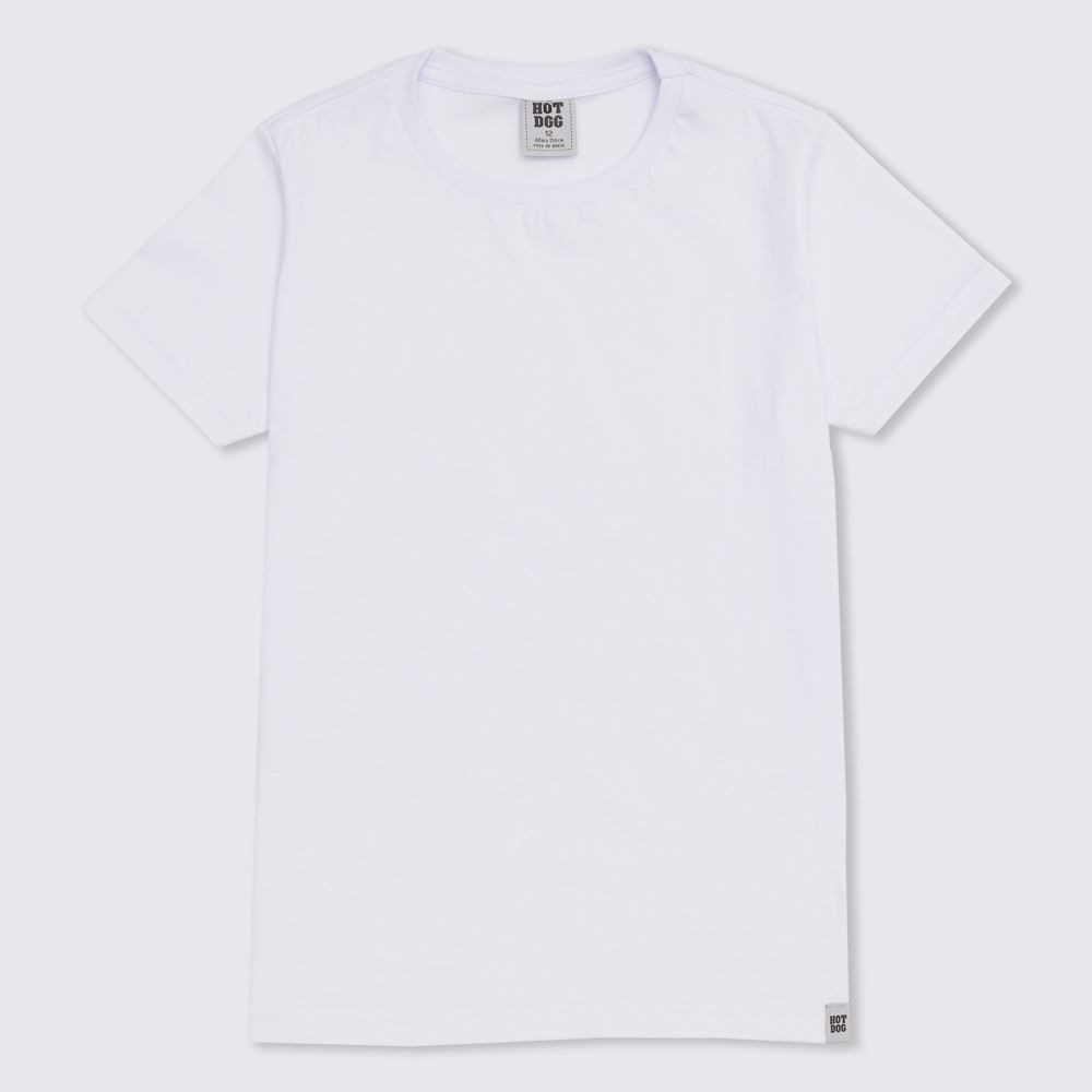 Camiseta 12 a 16 anos Lisa Básica Hot Dog