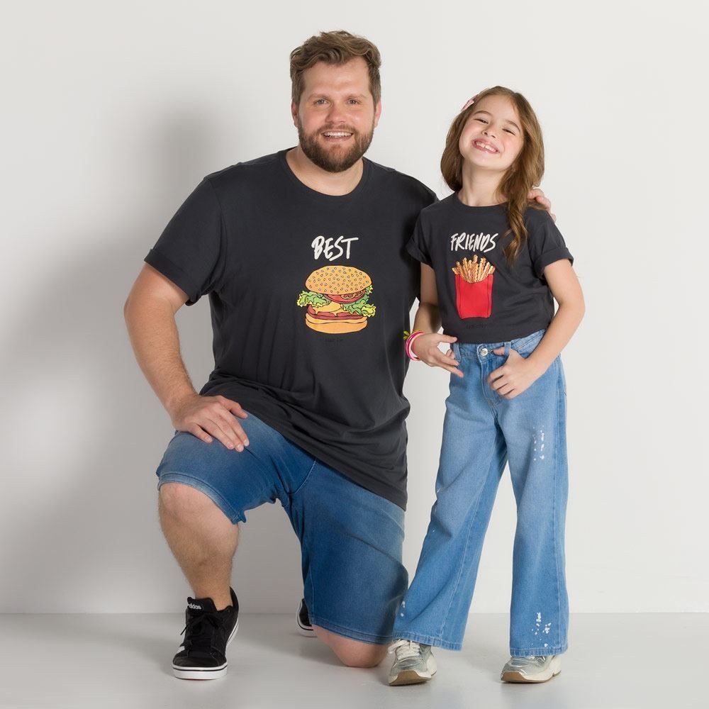 Camiseta 4 a 10 anos Batata Frita Marmelada