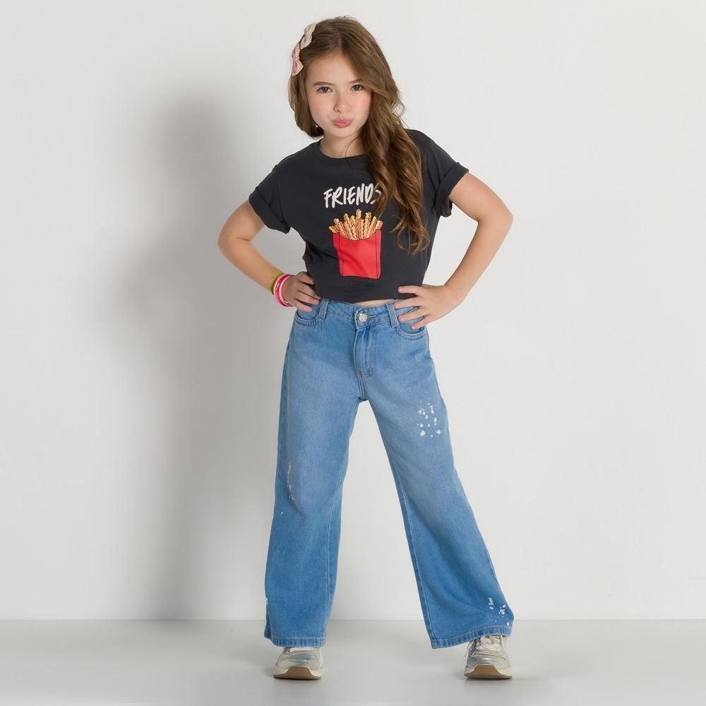 Camiseta 4 a 10 anos Batata Frita Marmelada