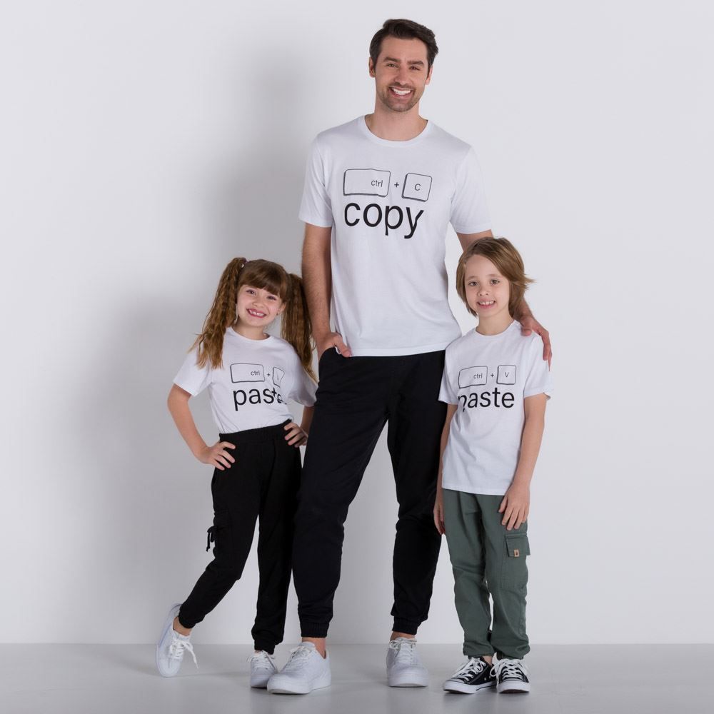 Camiseta 4 a 10 anos Ctrl V Yoyo Kids