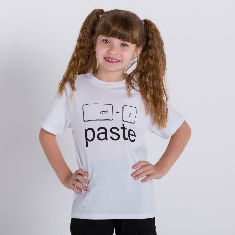 Camiseta 4 a 10 anos Ctrl V Yoyo Kids