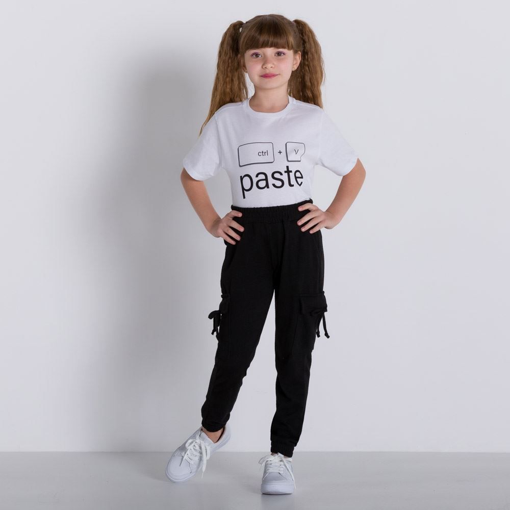 Camiseta 4 a 10 anos Ctrl V Yoyo Kids