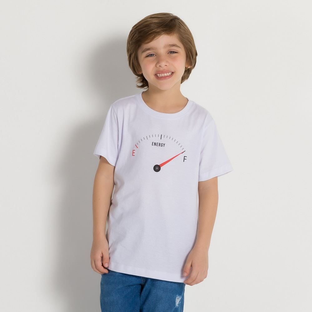 Camiseta 4 a 10 anos Energy Hot Dog