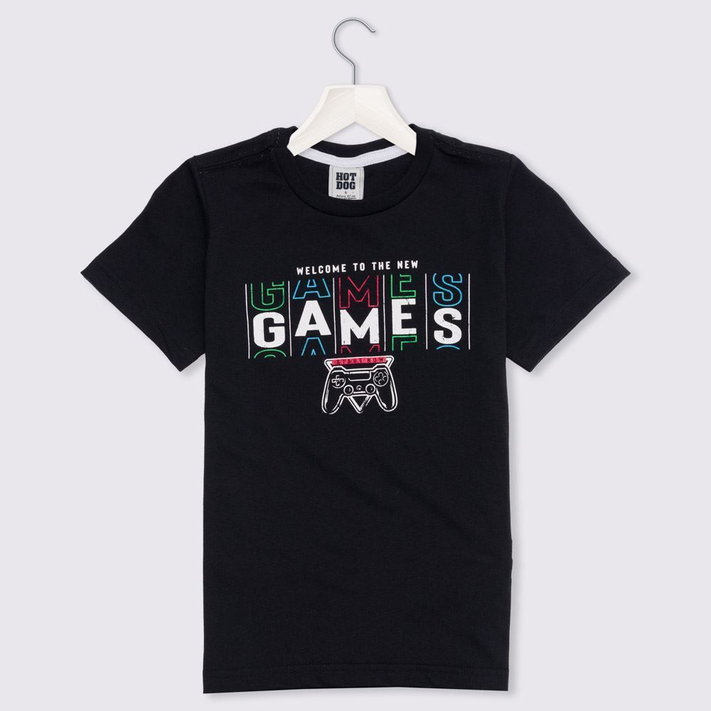Camiseta 4 a 10 anos Games Hot Dog