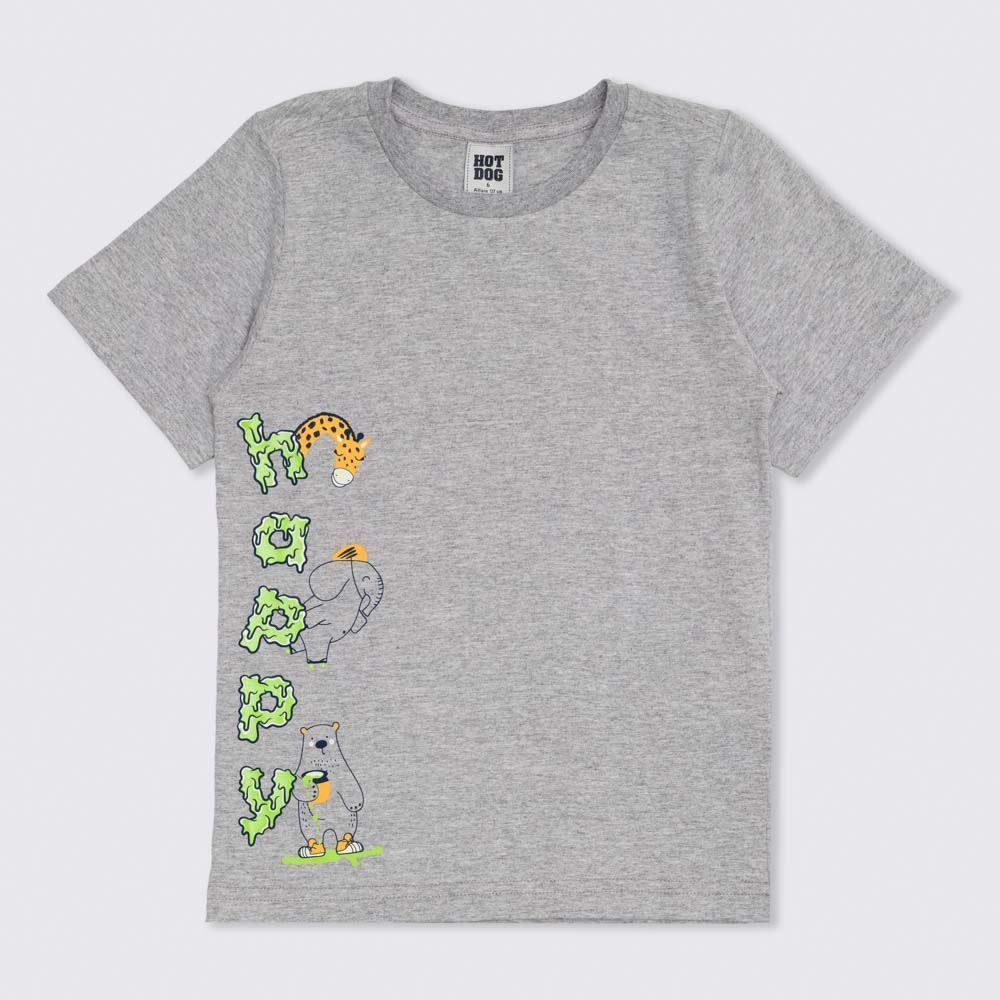 Camiseta 4 a 10 anos Happy Hot Dog