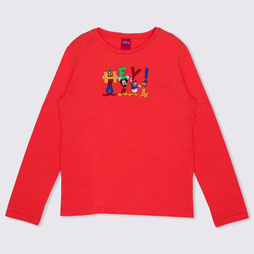 Camiseta 4 a 10 anos Hey Mickey Disney