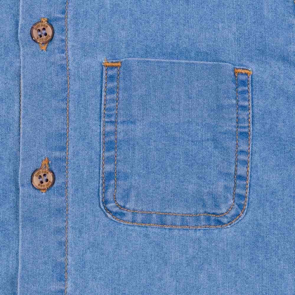 Camiseta 4 a 10 anos Jeans com Bolso Hot Dog