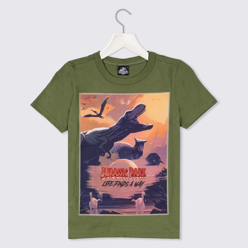 Camiseta 4 a 10 anos Jurassic World Life Malwee Kids