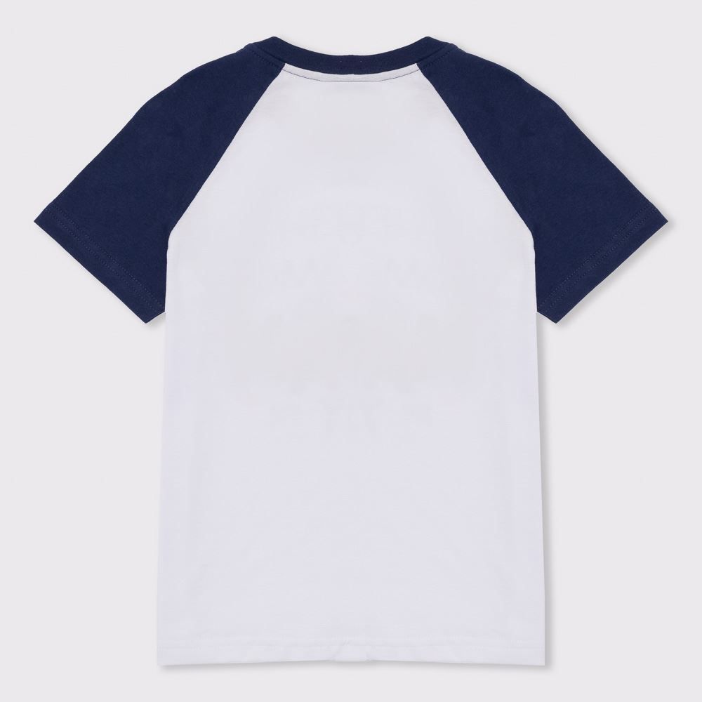 Camiseta 4 a 10 anos Mangas Raglan Magic Hot Dog