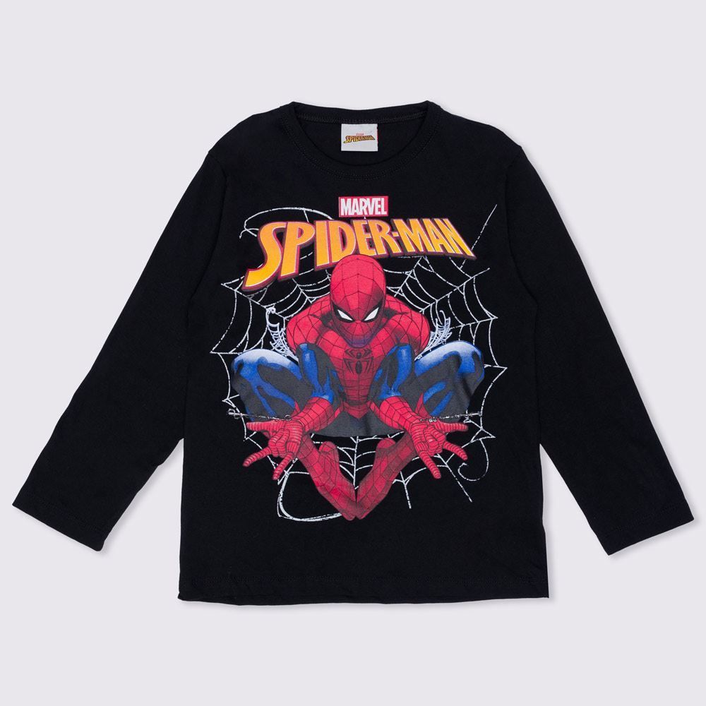 Camiseta 4 a 10 anos Meia Malha Homem Aranha Marvel