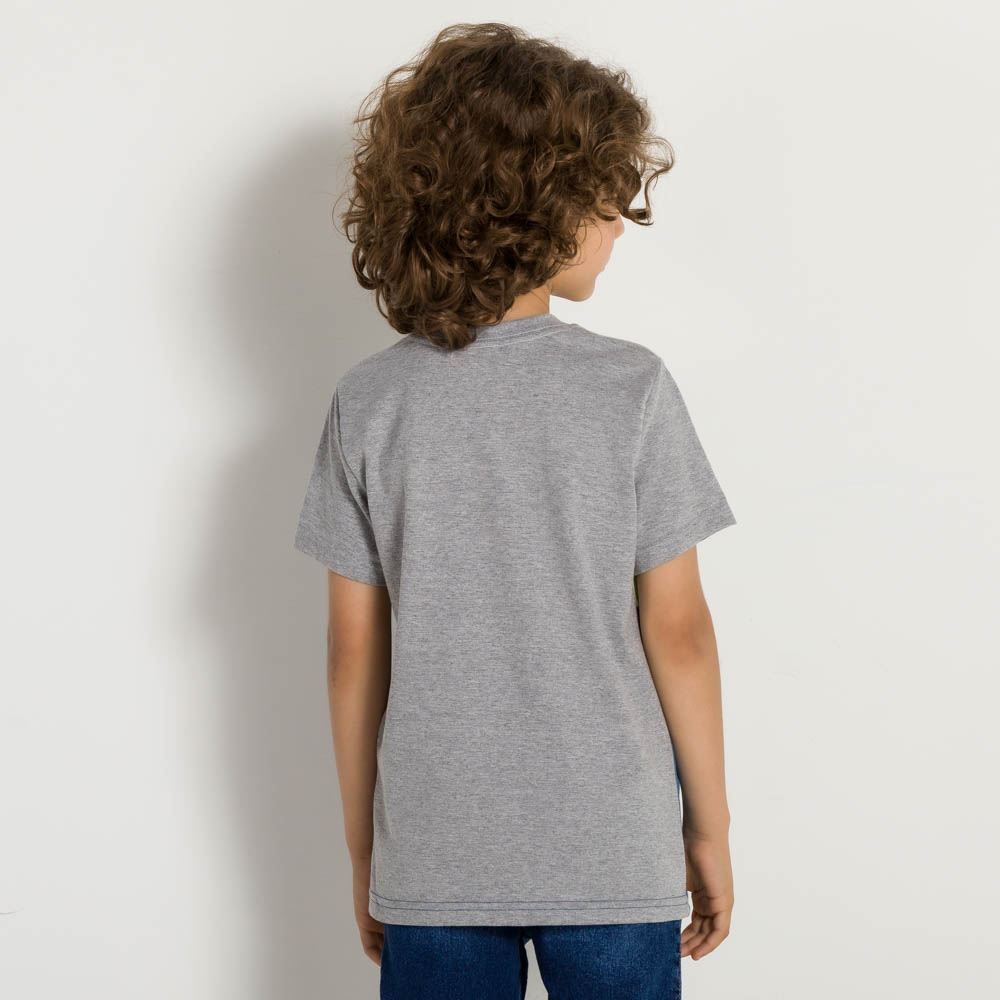 Camiseta 4 a 10 anos Menino Malha Hot Dog