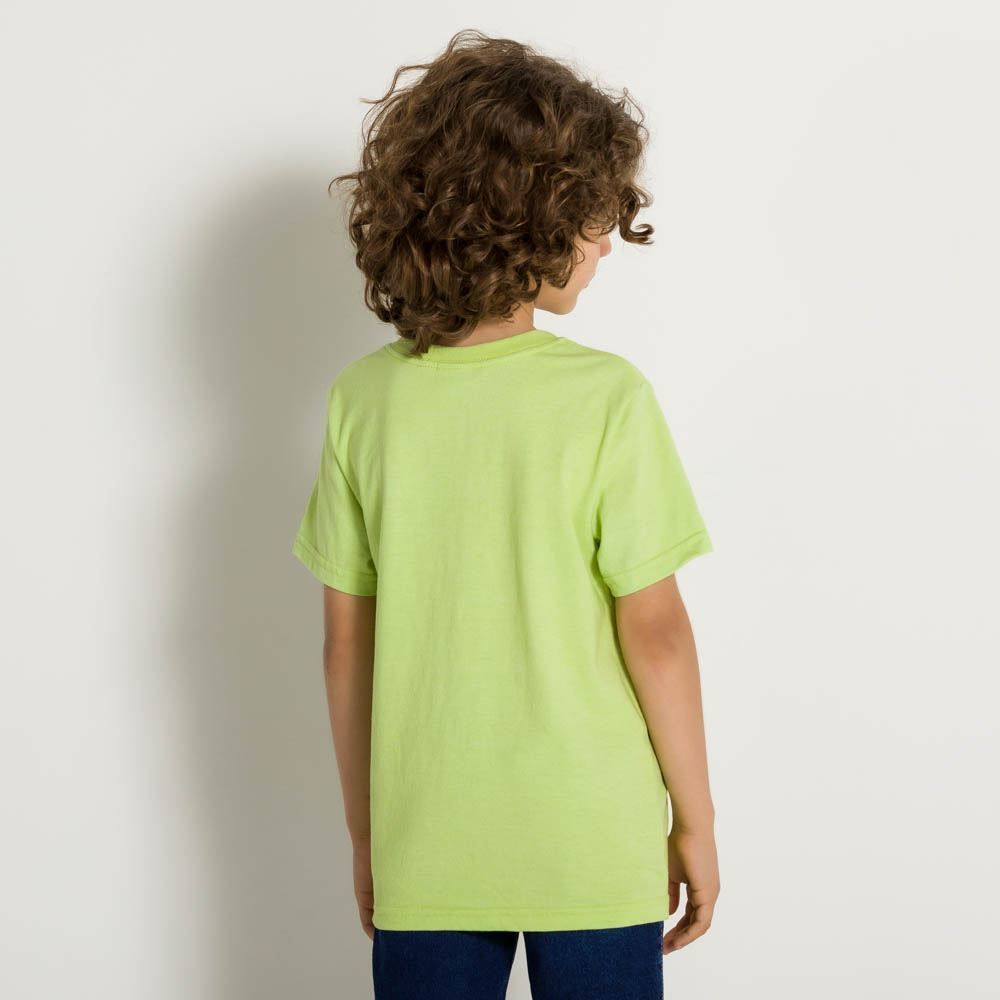 Camiseta 4 a 10 anos Menino Malha Silk Game Hot Dog