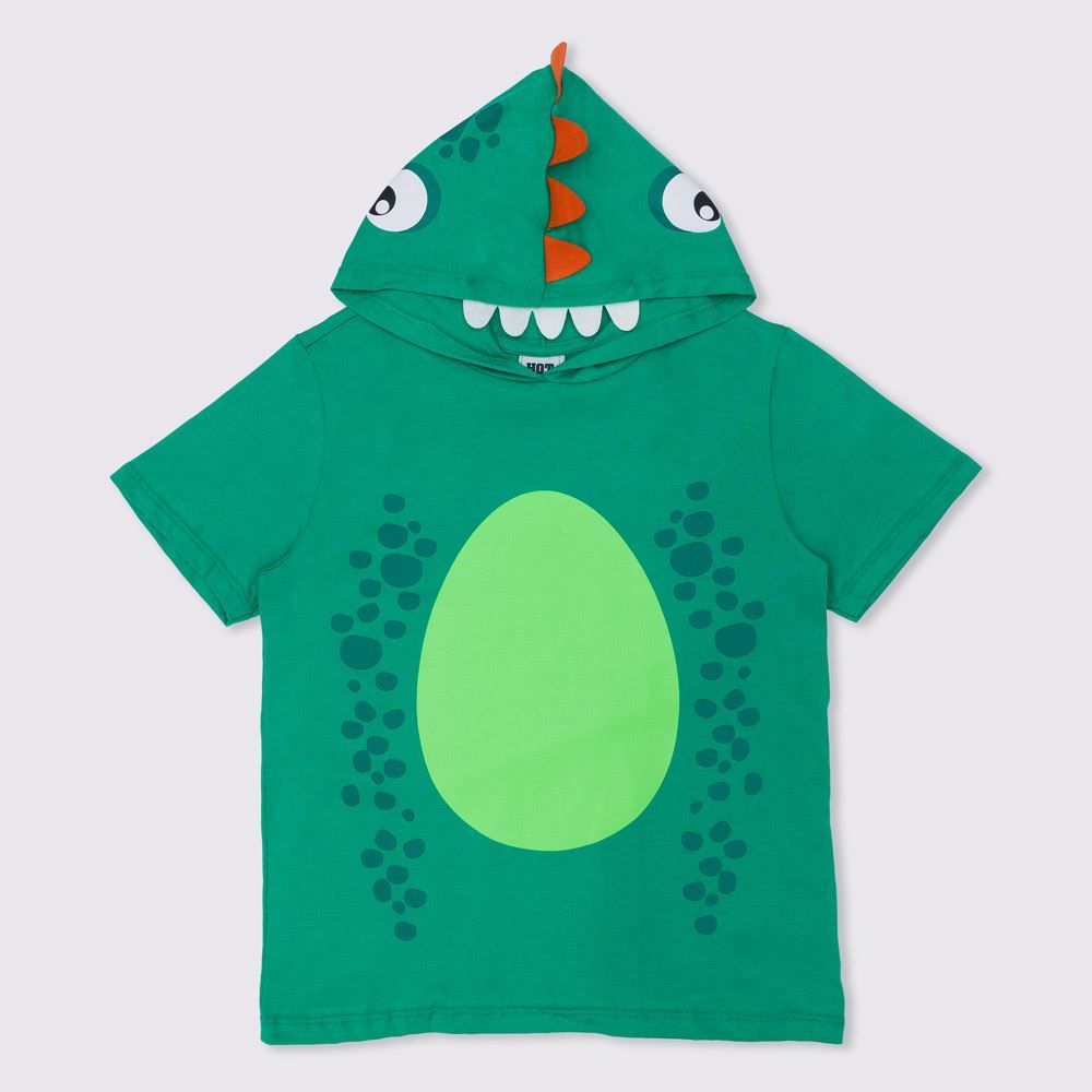 Camiseta 4 a 10 anos Rabo de Dino Hot Dog