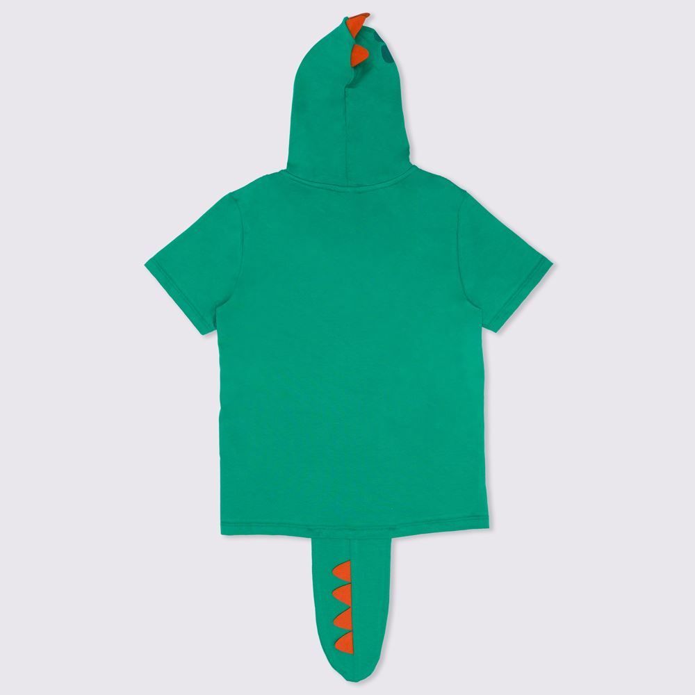 Camiseta 4 a 10 anos Rabo de Dino Hot Dog